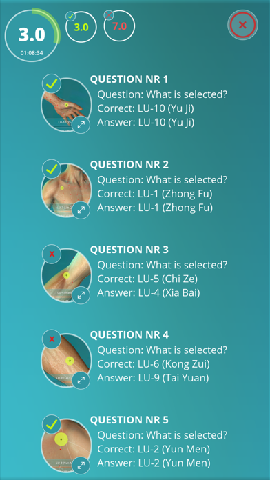 Acupuncture Quiz - Point Locations Screenshot 3