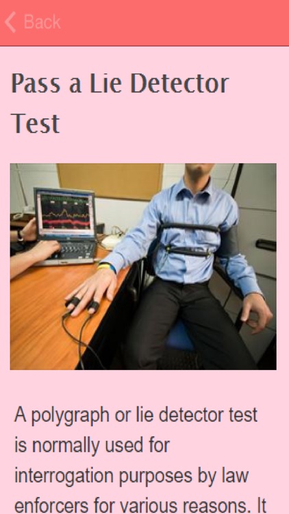 How To Pass A Lie Detector Test