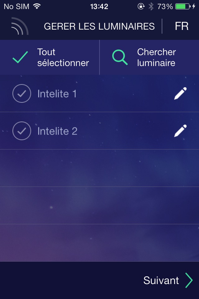 App smart connection LED lights screenshot 2