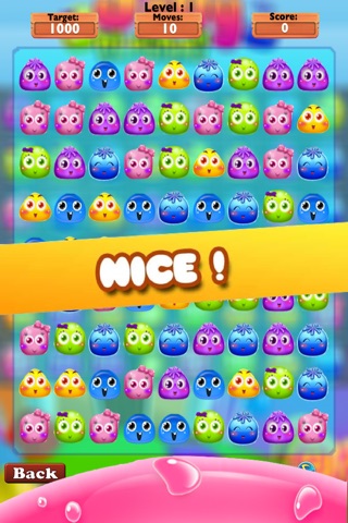 Cute Jelly Monsters Match Hd-The best free game for kids and adult screenshot 2