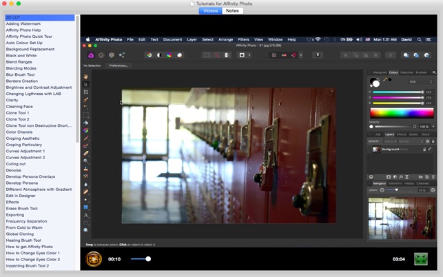 Tutorials for Affinity Photo