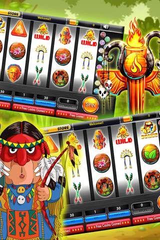 Jungle Gods Slots Machines - Casino Bonanza Treasures VIP 7's Party of Slot Lost Gold screenshot 2