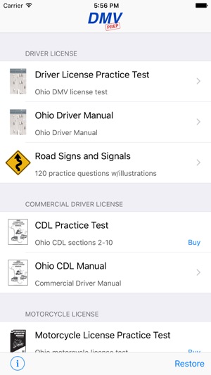 Ohio DMV Test Prep