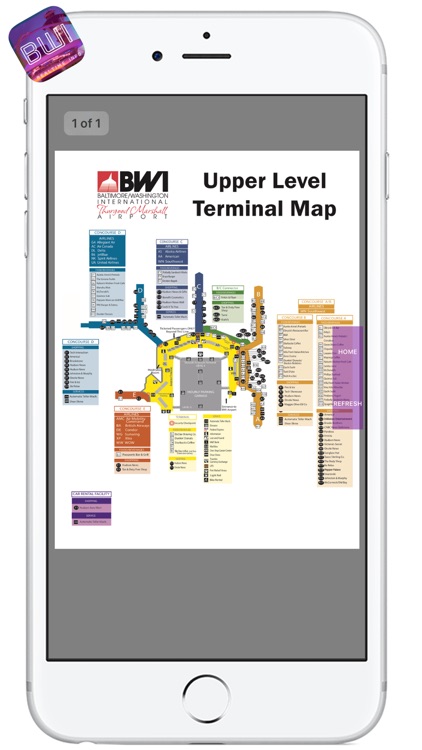 BWI AIRPORT - Realtime, Map, More - BALTIMORE-WASHINGTON INTERNATIONAL AIRPORT screenshot-3
