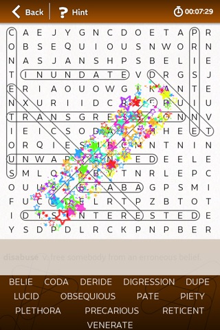 Wordsearch: FREE SAT Puzzles screenshot 2