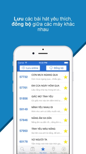 Karaoke Mobile - Tìm mã số bài hát 5, 6 số karaoke Arirang, MusicCore