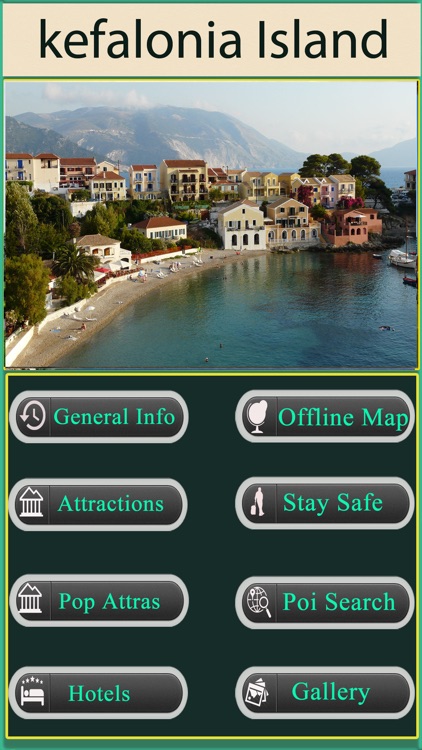 Kefalonia Island Offline Map Travel Guide