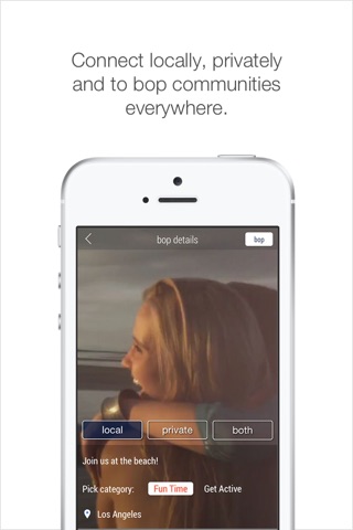 bop App by bop Media - A new local social network. screenshot 3