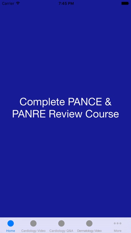 Complete PANCE/PANRE Review Course (Video Lecture and Questions) screenshot-0