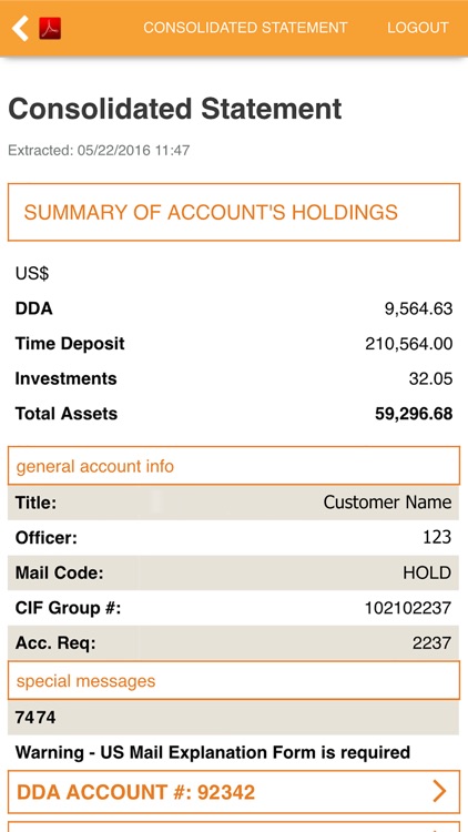 IDB Bank Consolidated Statement screenshot-3