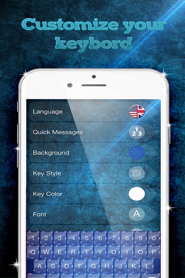 Glass Keyboard Design – Beautiful Keyboard Themes with Glassy Backgrounds and Fancy Fonts screenshot 3