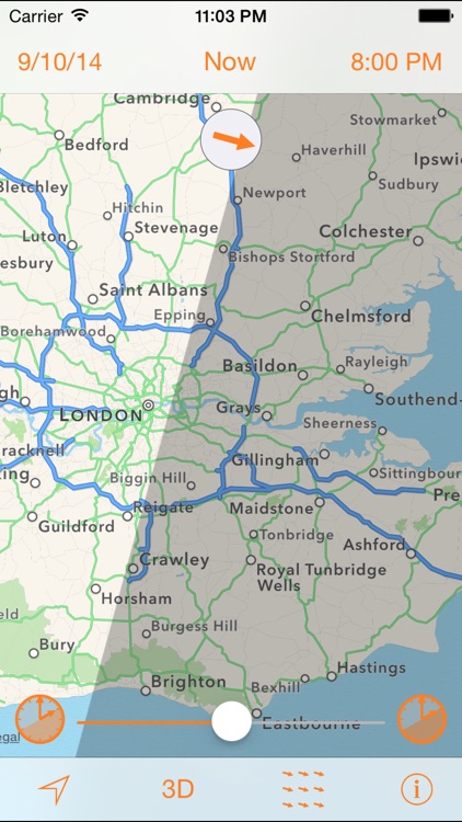 SunshineMap: Day, Night and Sunshine At A Glance screenshot-3