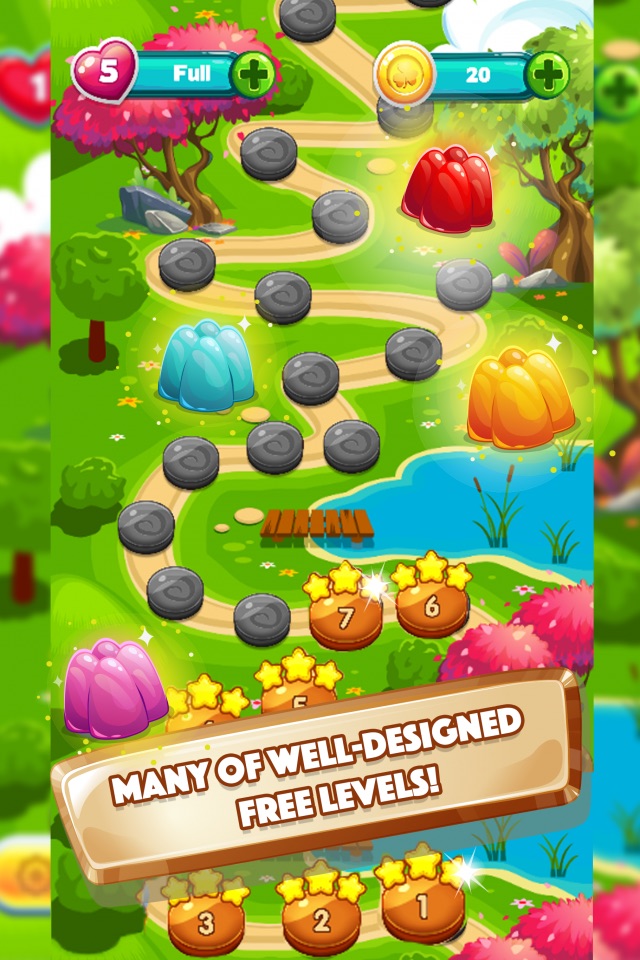 Gummy Pop World Mania - Fun New Free Matching Game screenshot 3