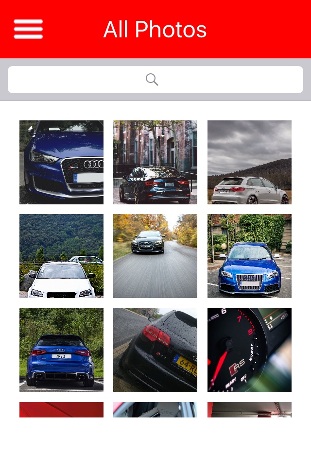 HD Car Wallpapers - Audi RS3 Edition screenshot 2