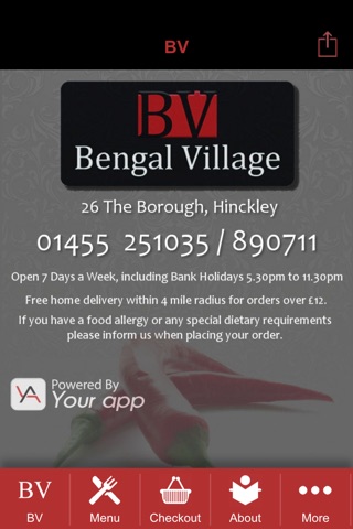 Bengal Village, Hinkley screenshot 2