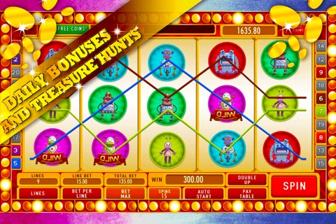 Science Lab Slots: Play against the robot dealer and earn the virtual casino crown screenshot 3