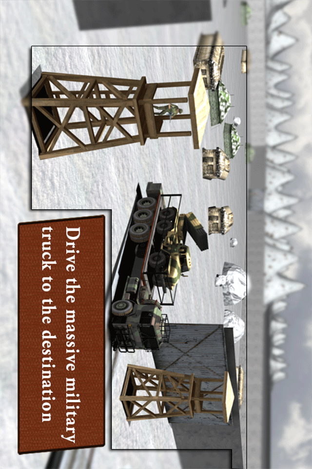Army Cargo Truck Transport 3d