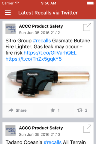 Recall Alert & Safety News Notification - náhled