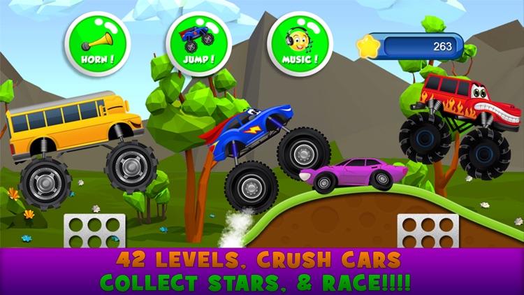 Monster Trucks Kids Racing Game screenshot-3