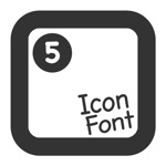 Foundation Icon Fonts 3 Cheatsheet - Icon Font with tagline
