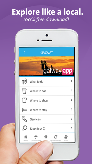 How to cancel & delete Galway App - Galway- Local Business & Travel Guide from iphone & ipad 1