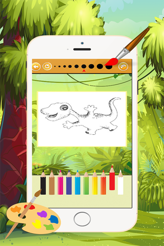 Dinosaur Coloring Book 3 - Drawing and Painting Colorful for kids games free screenshot 3