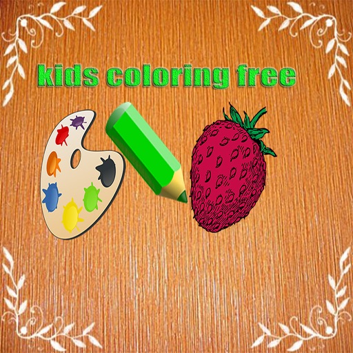 kids coloring free icon