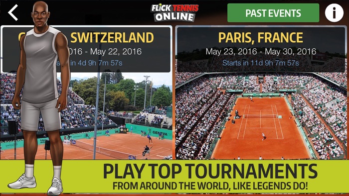Flick Tennis Online - Play like Nadal, Federer, Djokovic in top multiplayer tournaments