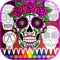 Sugar Skulls Coloring Book for Adult - Free Color Pages