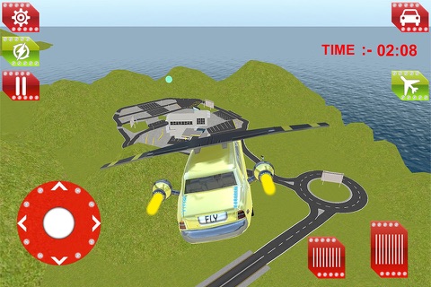 Flying Limo Car Driving 3D Simulator screenshot 2