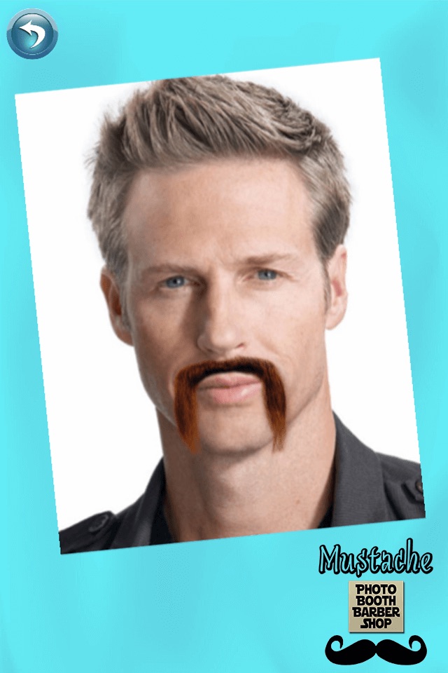 Mustache Photo Booth Barber Shop - Men Hair Salon screenshot 2