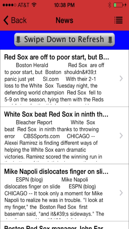 Boston Baseball - a Red Sox News App