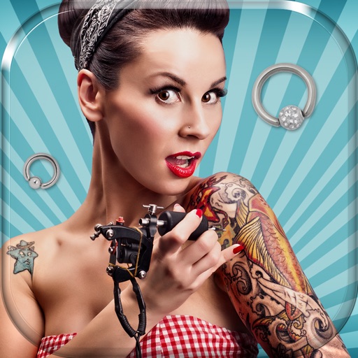 Inked & Pierced – Add Tattoo and Piercing Stickers with Cool Body Art Photo Editor icon