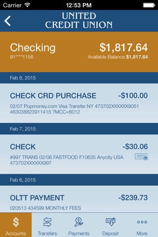 United Credit Union Mobile screenshot 4