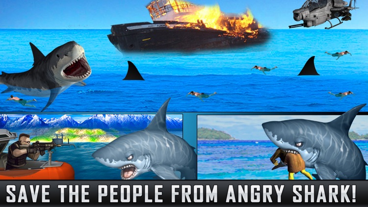 2016 Angry Shark Attack 2 :Great White Sea Monster fish Hunting Challenge (Spear-Fishing Sports) Pro screenshot-3