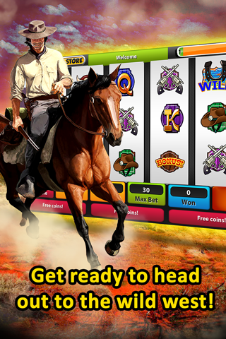 'A Wild West Cowboy Penny Slot - Hit and Shot the Free Vegas Hot Jackpot NOW! screenshot 2