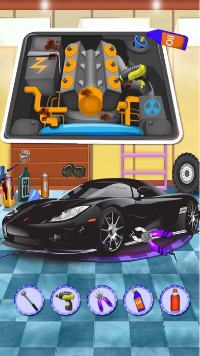 洗車サロン&デザイン、あなたの車 - 子供のための車のメカニックゲームのスクリーンショット3 洗車サロン&デザイン、あなたの車 - 子供のための車のメカニックゲームのスクリーンショット3