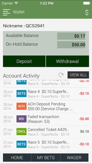 Interbet Deposit