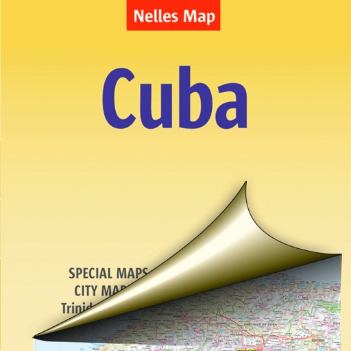 Cuba. Tourist map icon