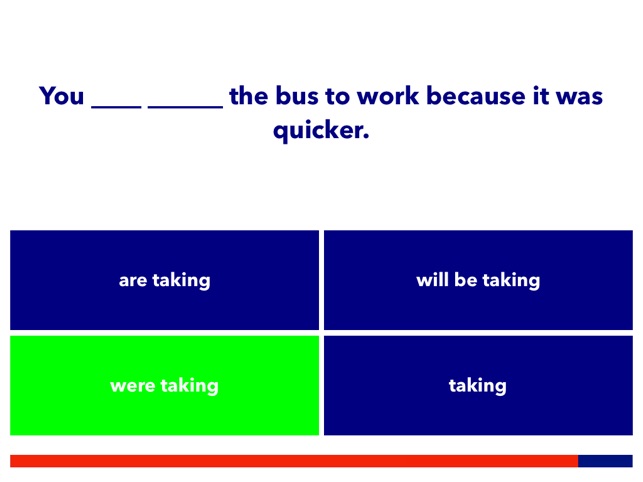 Past Continuous English Tense - Learn English Grammar Game Q(圖1)-速報App