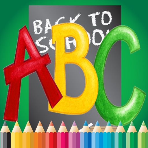 ABC Coloring Book for children age 1-10 (Alphabet Upper): Drawing & Coloring page games free for learning skill iOS App