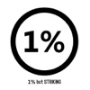 1％(1% but STRIKING)