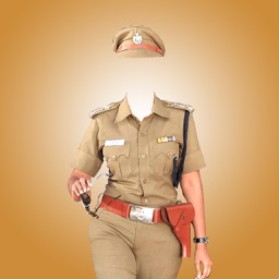 Women Police Suit - Photo montage with own photo or camera