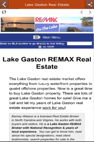 Lake Gaston Real Estate screenshot 4