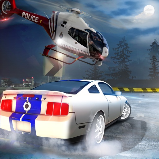 Police Helicopter Chase and Criminal Mafia Shooting - Pursuit Highway Racing Simulation icon