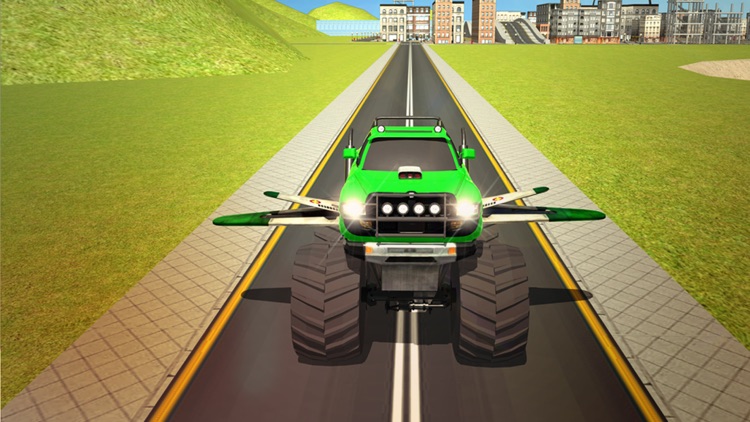 Futuristic Flying Monster Car Driving screenshot-3