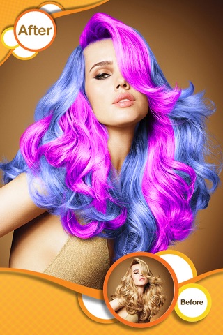 Hair Color Style Changer - Hair Recolor Effects Salon screenshot 3