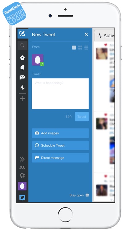 DESKTOP LOGIN for TweetDeck