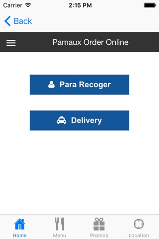 Pamaux Order Online screenshot 2