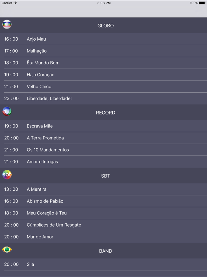 Capittulos de Novelas